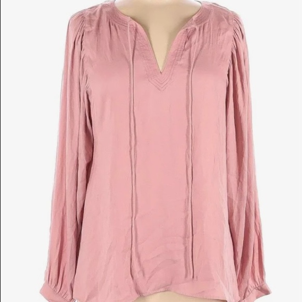 Ann Taylor Loft Pink Blouse